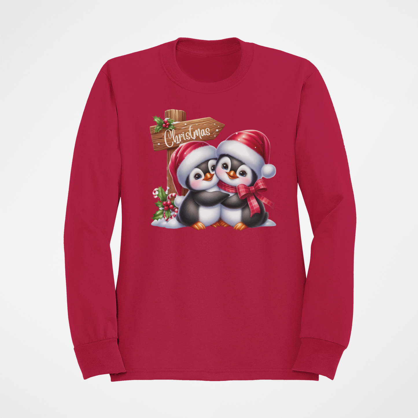 Christmas Penguin Couple Sweatshirt