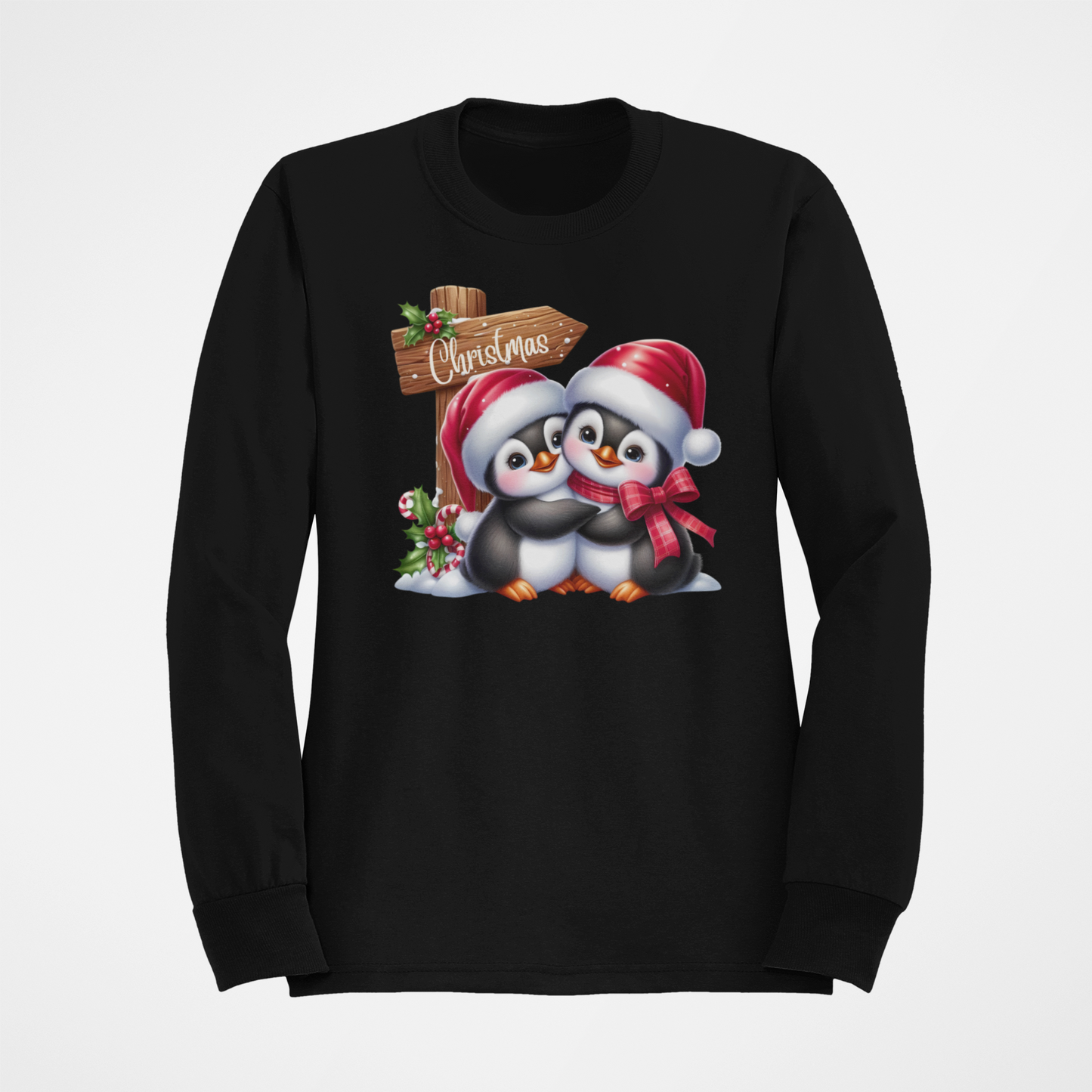 Christmas Penguin Couple Sweatshirt