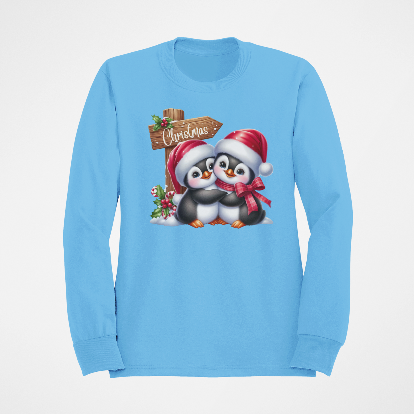 Christmas Penguin Couple Sweatshirt