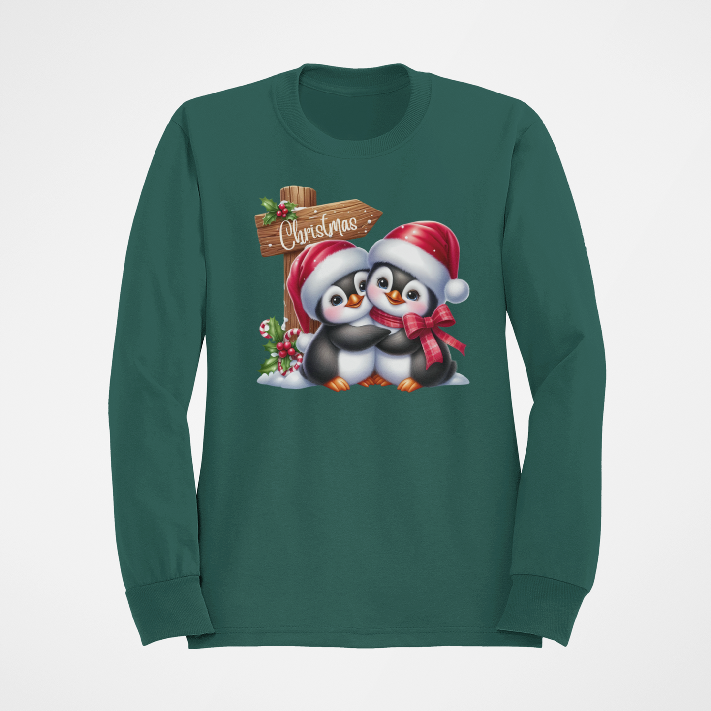Christmas Penguin Couple Sweatshirt