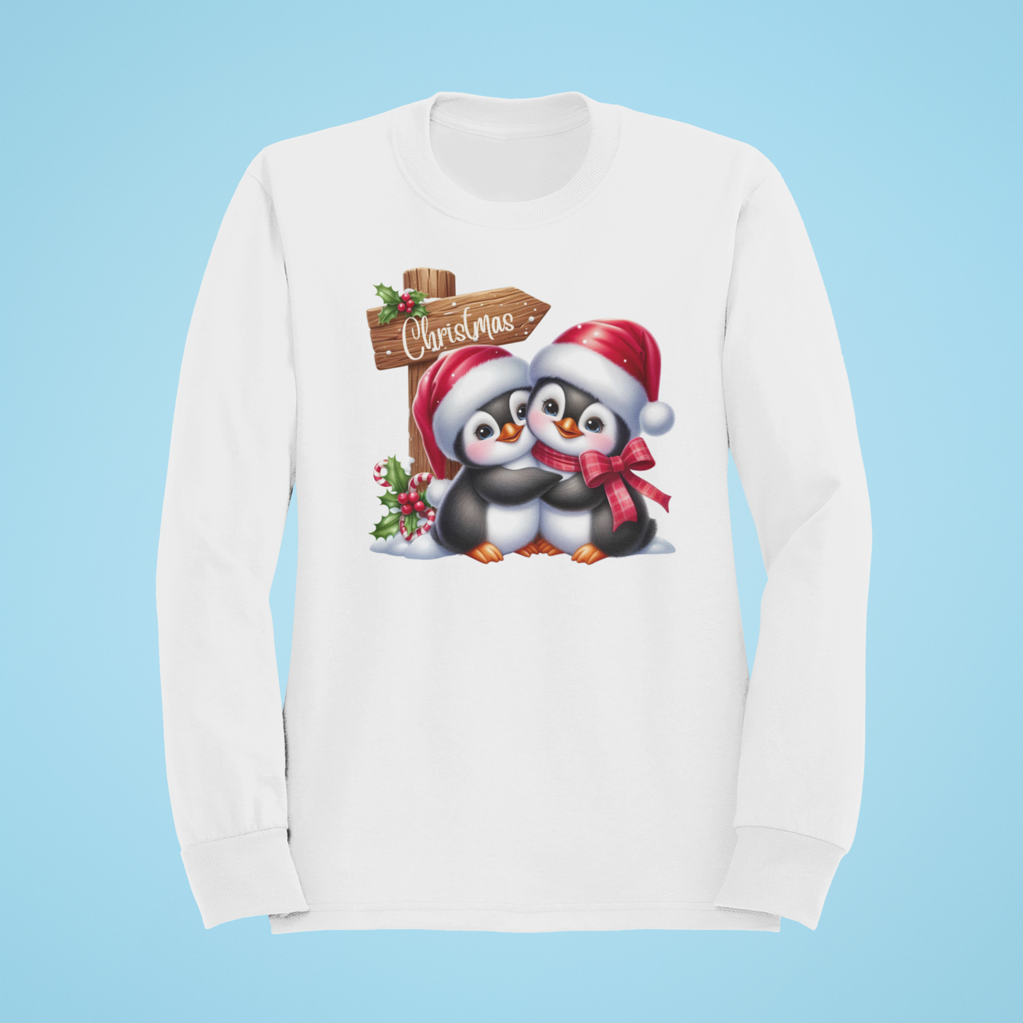 Christmas Penguin Couple Sweatshirt