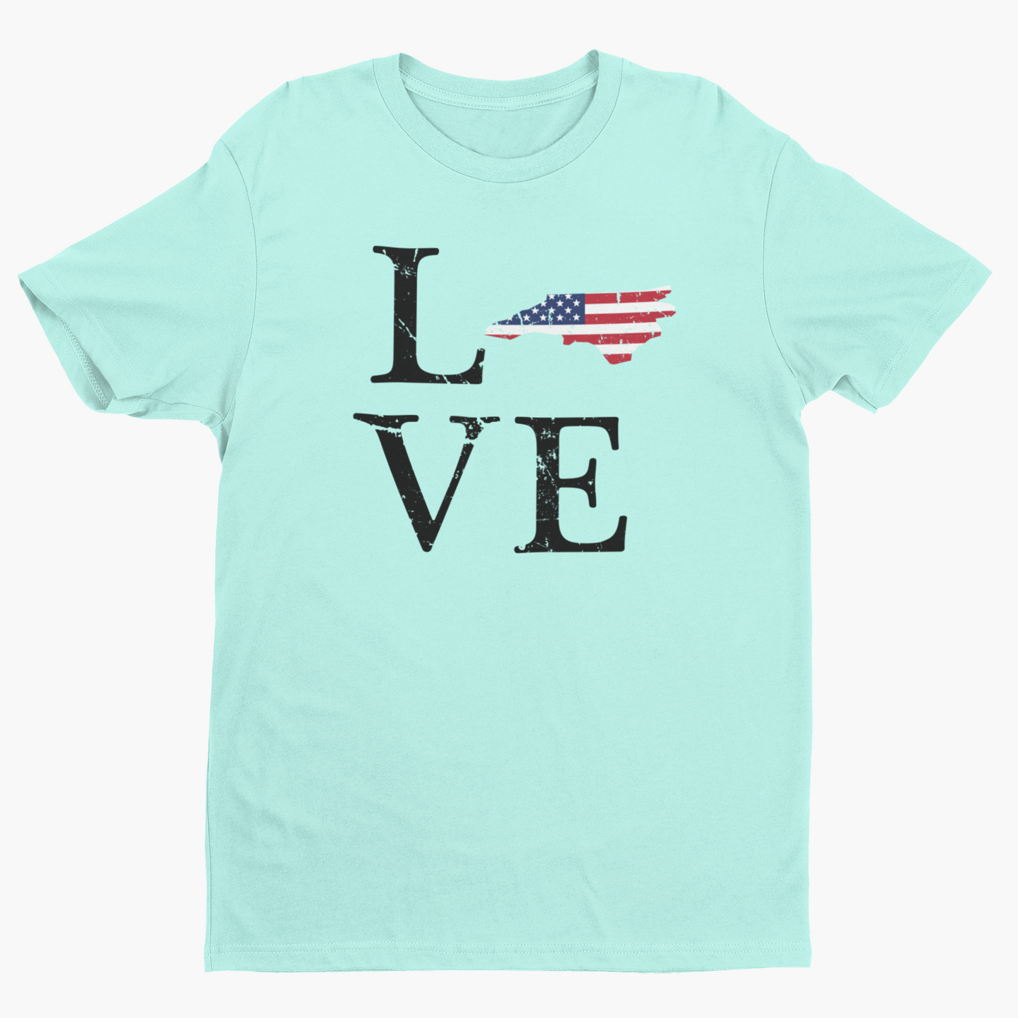 Distressed NC Love tee