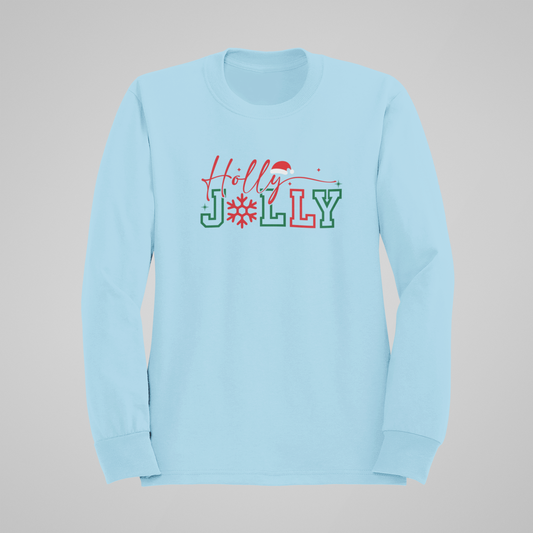 Holly Jolly-Crewneck or Hooded Sweatshirt