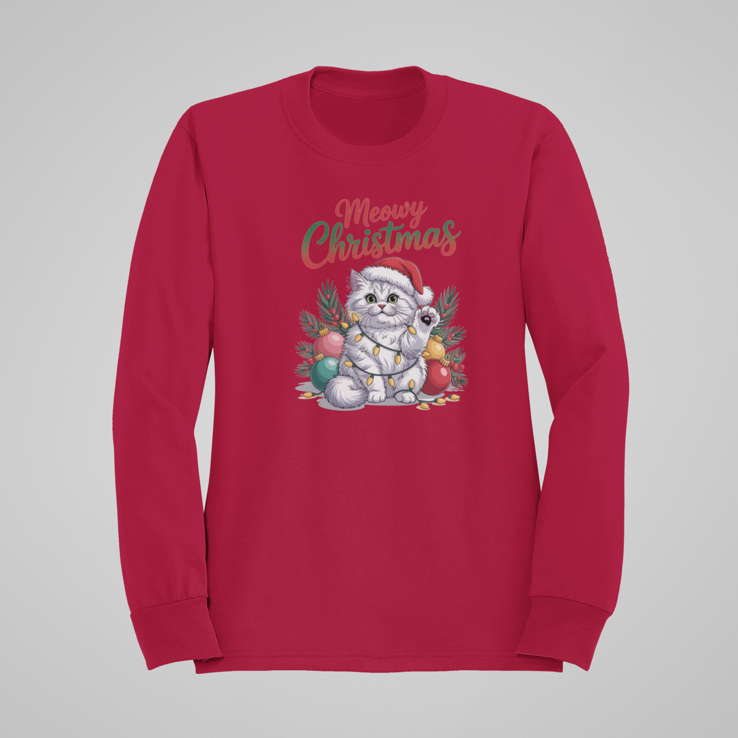 Meowy Christmas-Sweatshirt