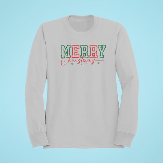 Merry Christmas-Crewneck or Hooded Sweatshirt