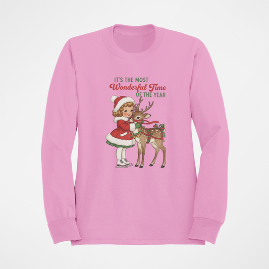 Retro Wonderful Time of the Year-Crewneck or Hooded Sweatshirt