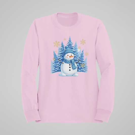 Winter Snowman-Crewneck or Hooded Sweatshirt