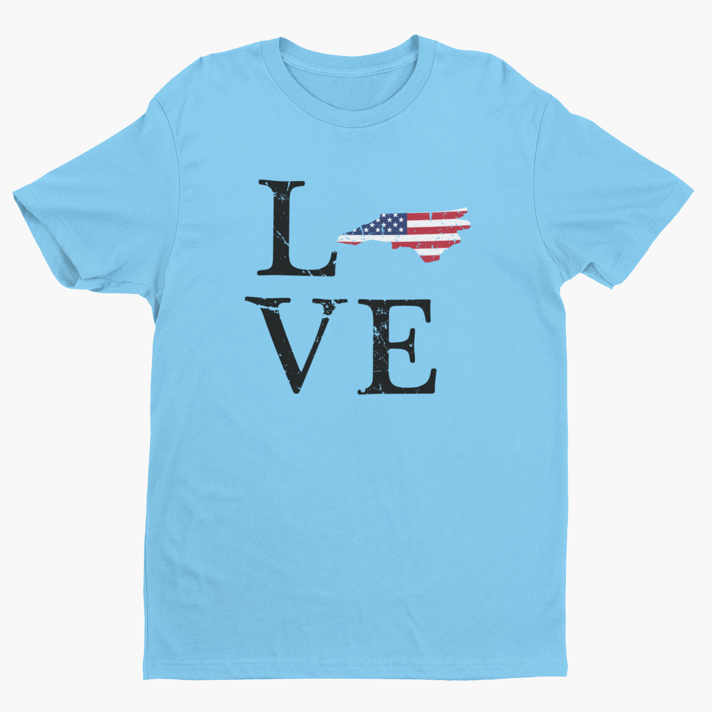 Distressed NC Love tee