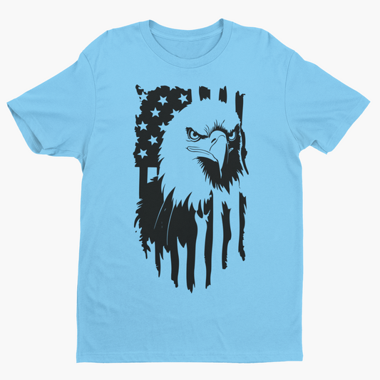 American Eagle and Flag
