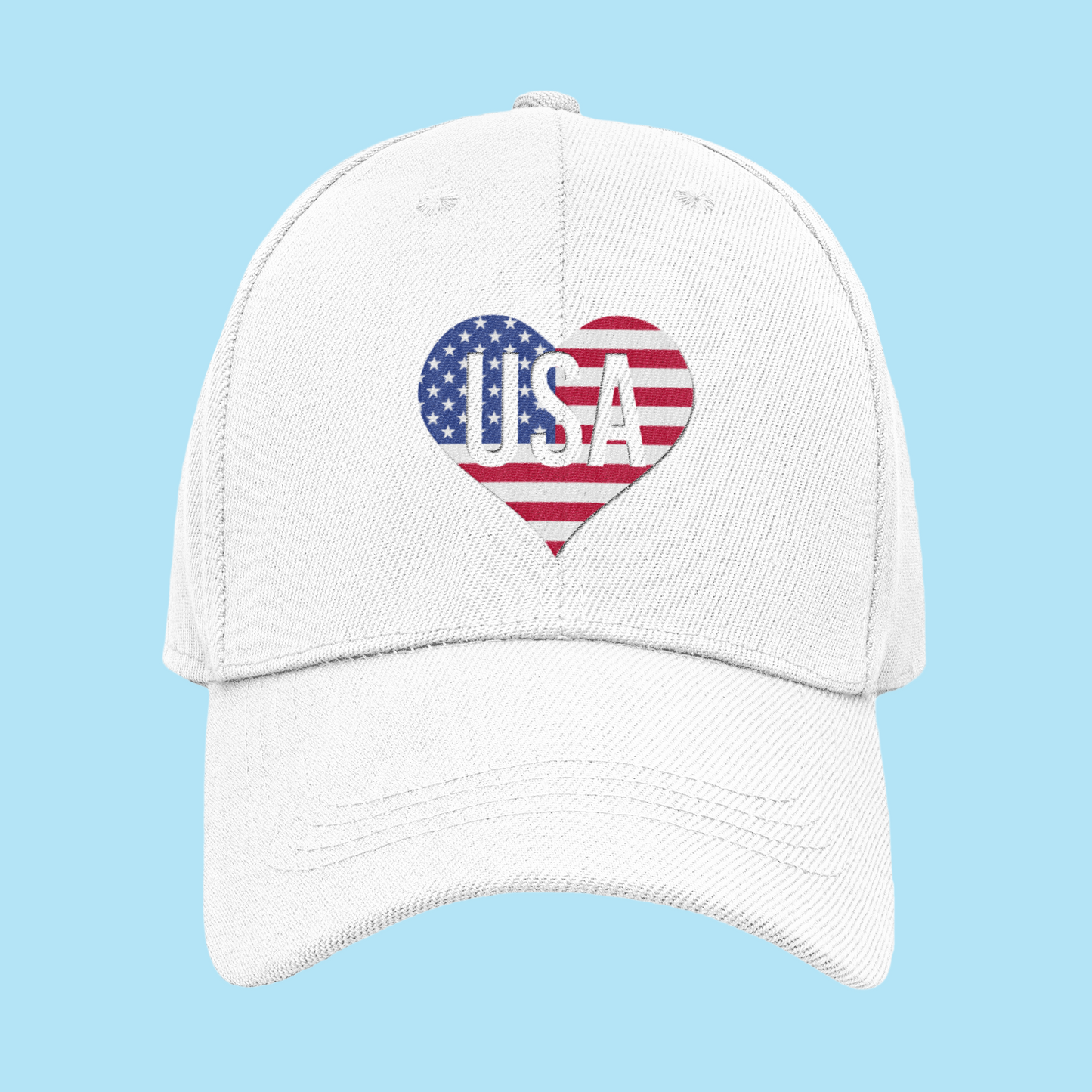USA Heart Cap