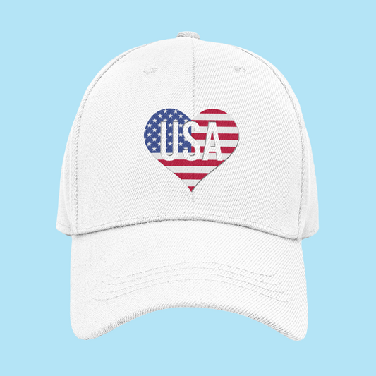 USA Heart Cap