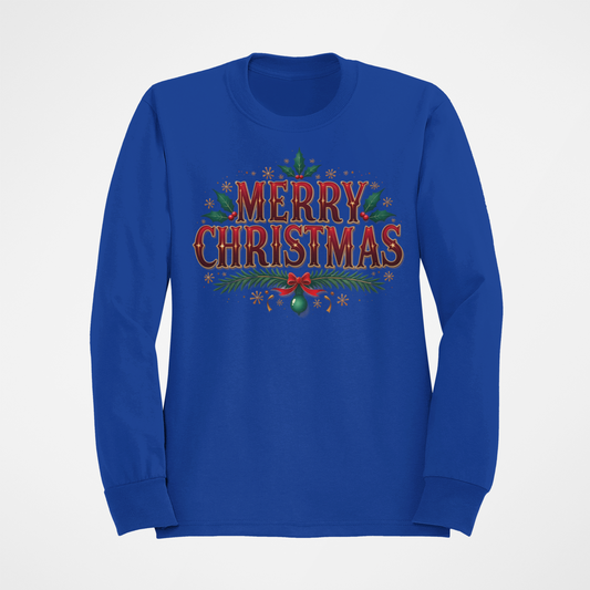 Merry Christmas Crewneck or Hooded Sweatshirt