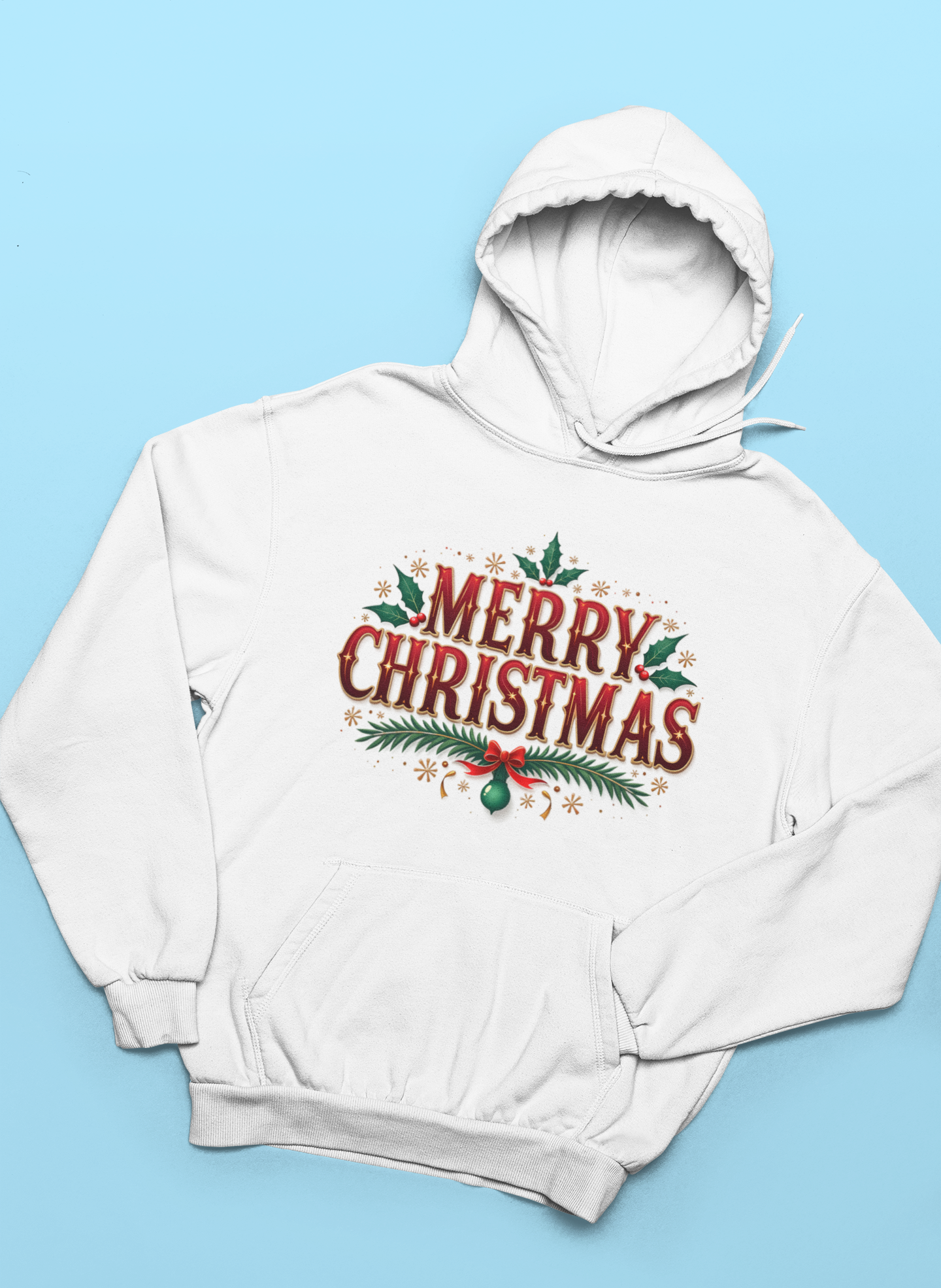 Merry Christmas Crewneck or Hooded Sweatshirt