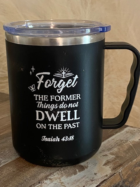 Stainless-steel Coffee Mug with Handle 16 oz.