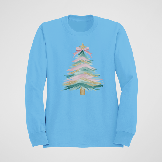 Pretty Pastel Christmas Tree Sweatshirt