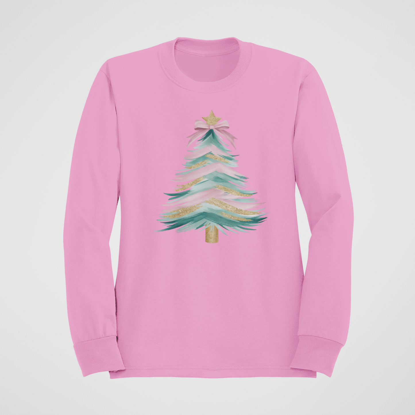 Pretty Pastel Christmas Tree Sweatshirt