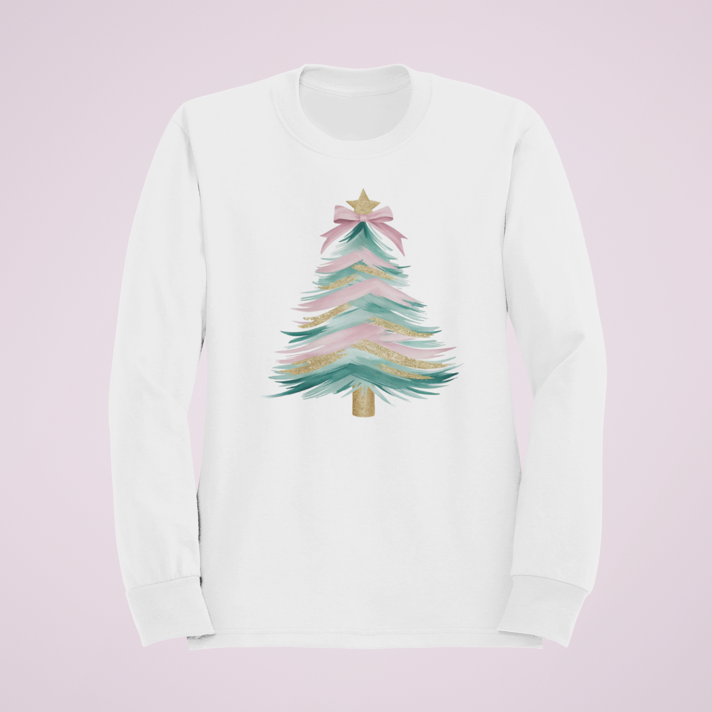 Pretty Pastel Christmas Tree Sweatshirt