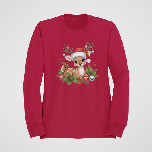 Reindeer-Crewneck or Hooded Sweatshirt