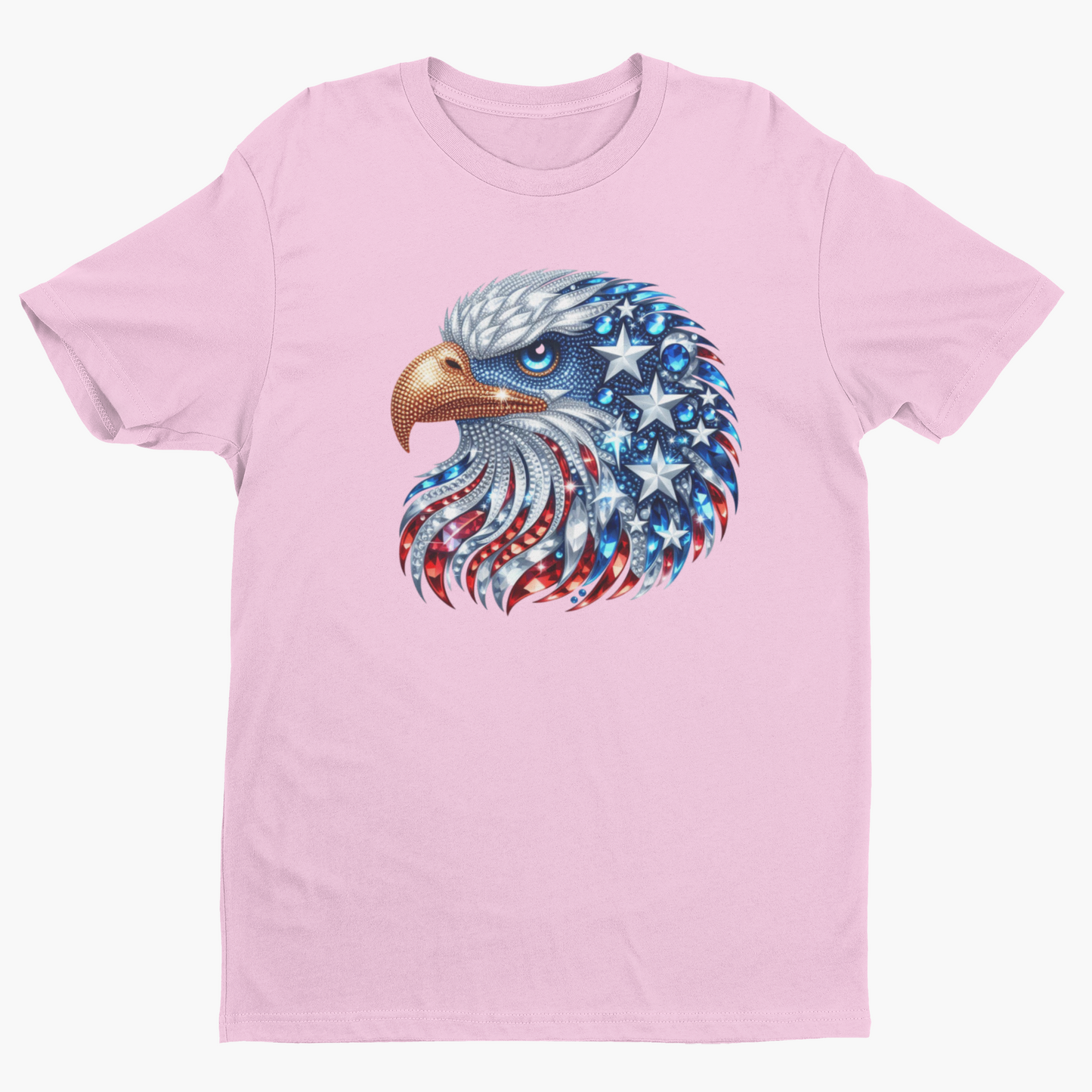 Rhinestone look eagle