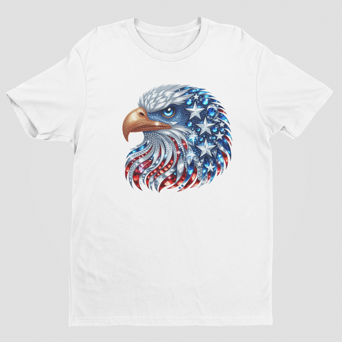 Rhinestone look eagle