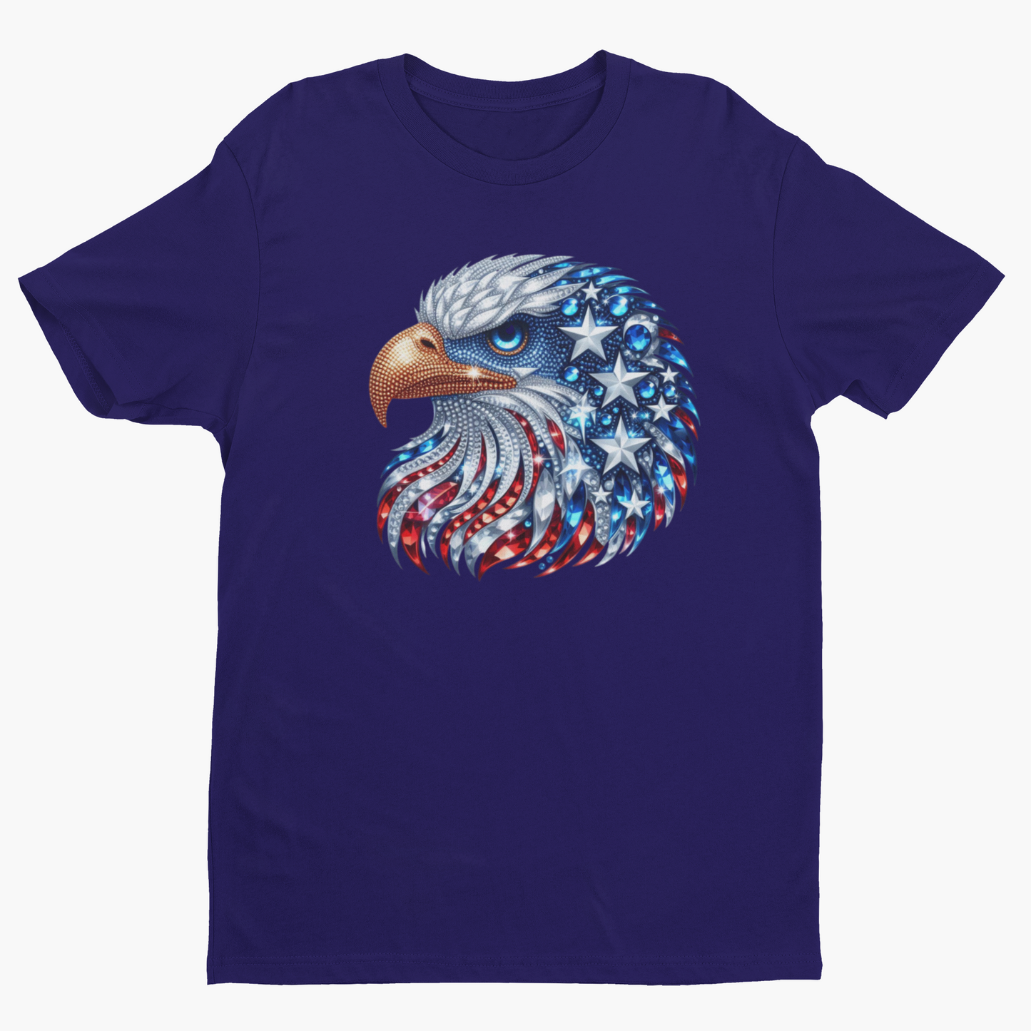 Rhinestone look eagle