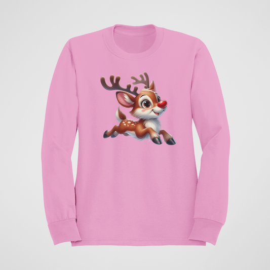 Run, Run, Rudolph-Crewneck or Hooded Sweatshirt