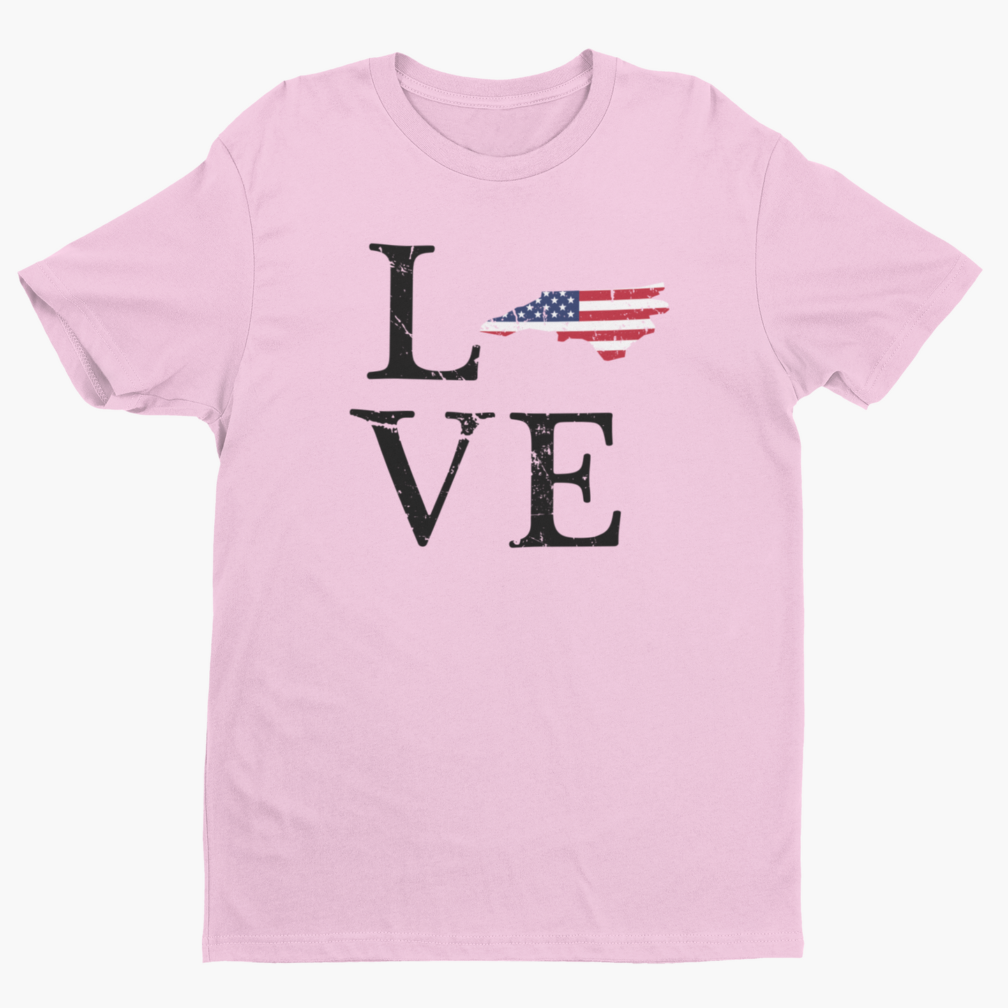 Distressed NC Love tee