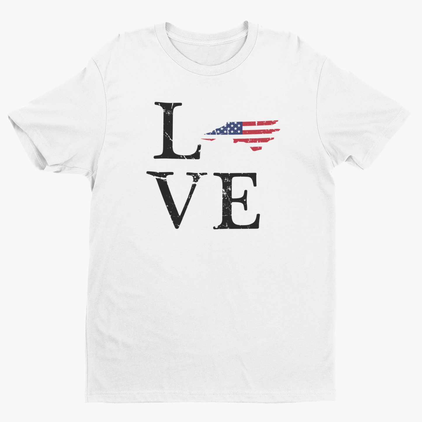 Distressed NC Love tee