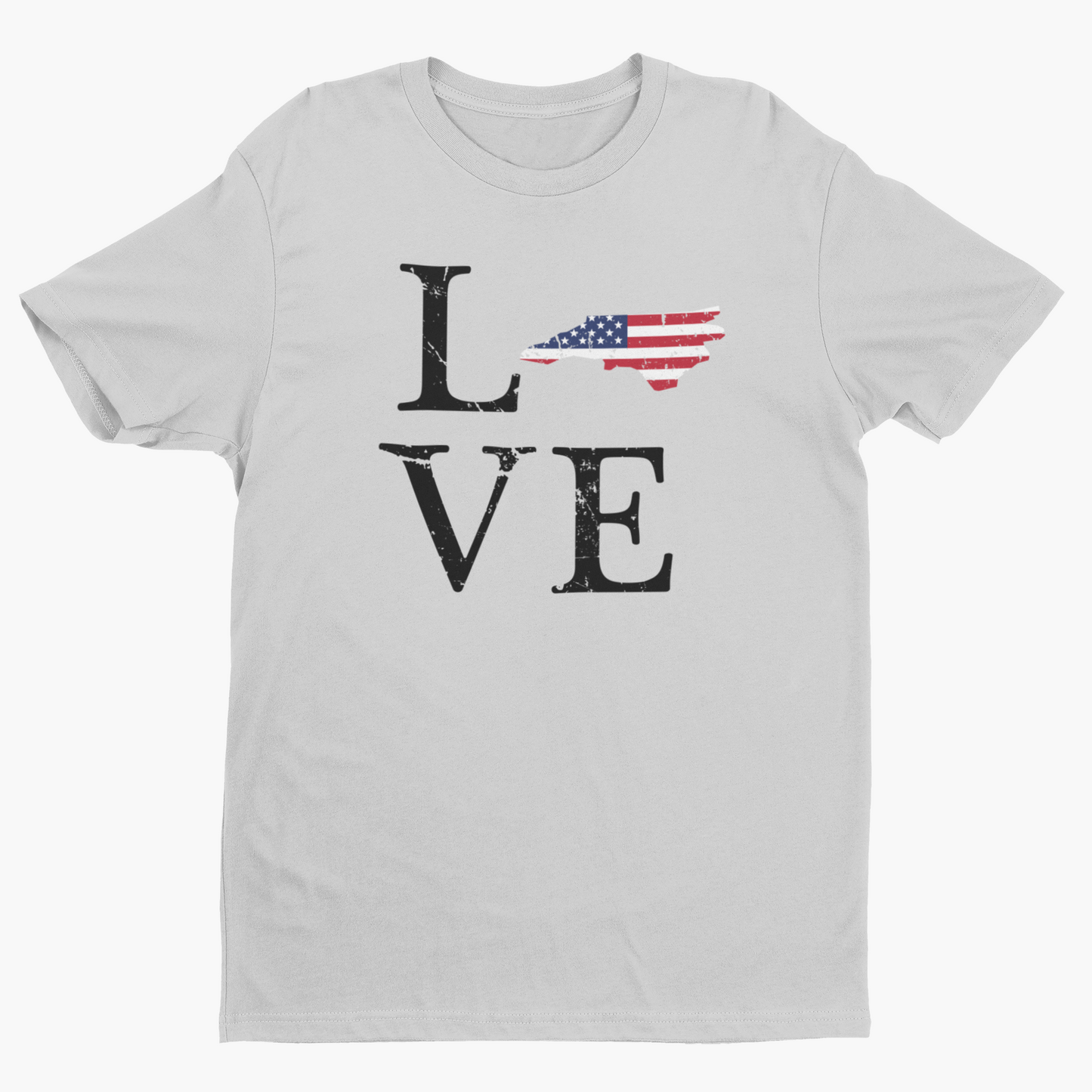 Distressed NC Love tee
